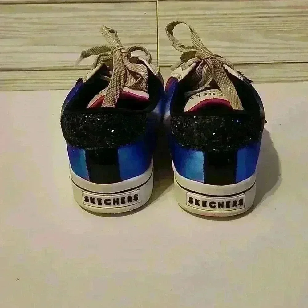 Skechers Girls Hi-Lite Starry Cloud Lace Up Sneakers Shoe Size 13.5